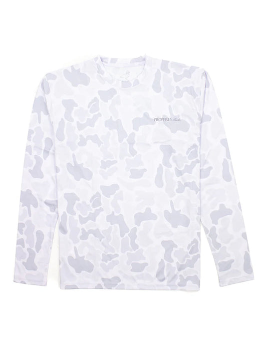 Properly Tied Sportsman Performance LS Snow Camo