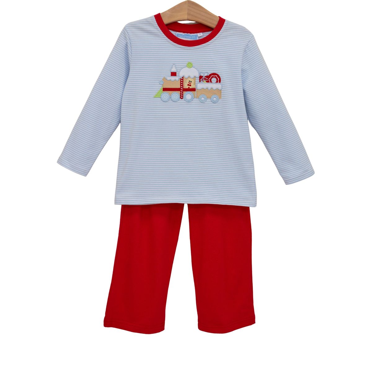 Trotter Street Gingerbread Train Pant Set