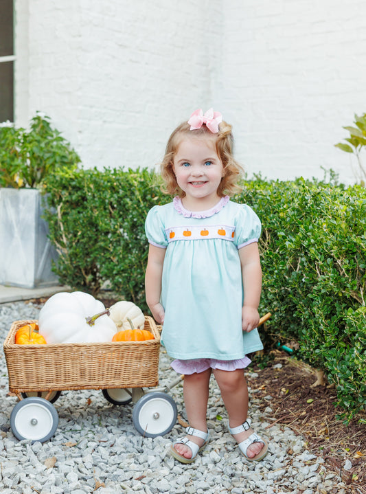 Trotter Street Pumpkin Rowe Bloomer Set