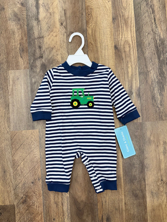 Claire & Charlie Tractor Romper