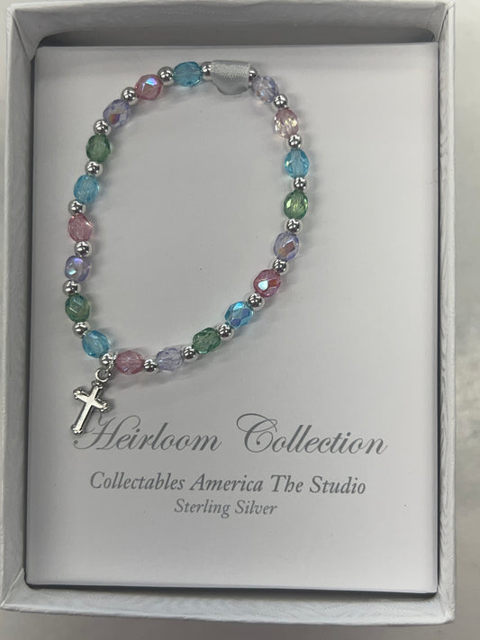 Collectables rainbow Cross Bracelet