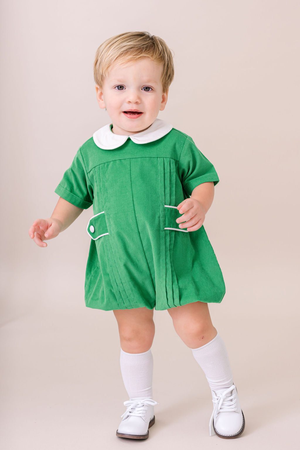 Lullaby Set Garland Green Corduroy Bubble