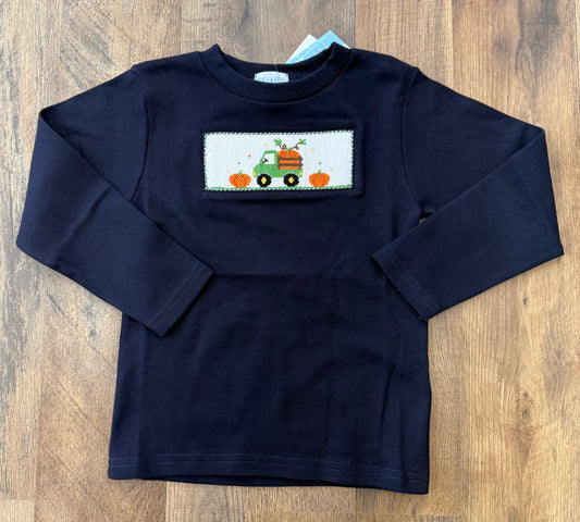Vive La Fete Tractor Pumpkin Navy