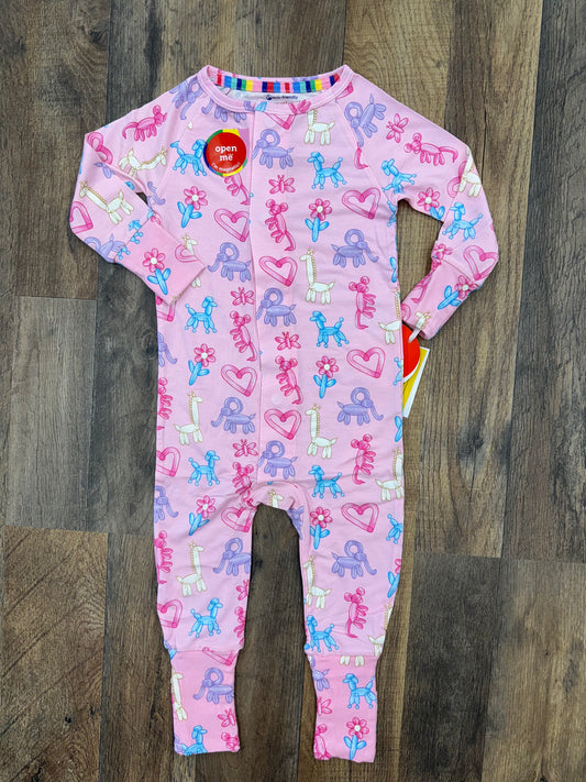 Magnetic Me Pink Party Animals Glow in Dark Coverall