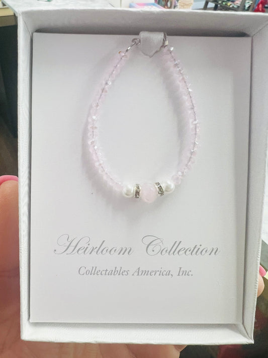 Heirloom Collection Infant Pink Bracelet