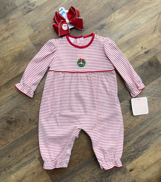 Petit Bebe Wreath Romper