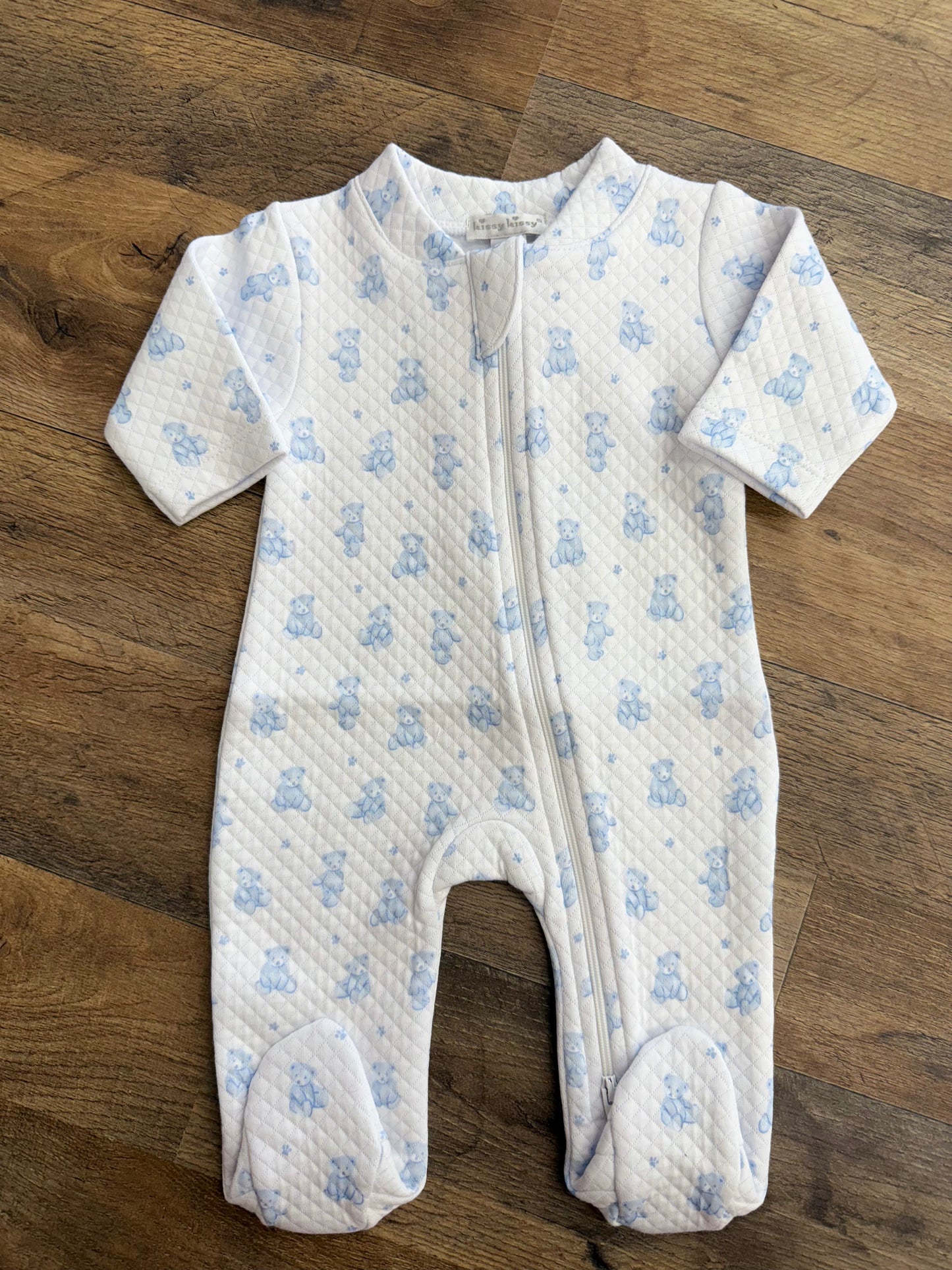 Kissy Kissy Jacquard Bear Footie