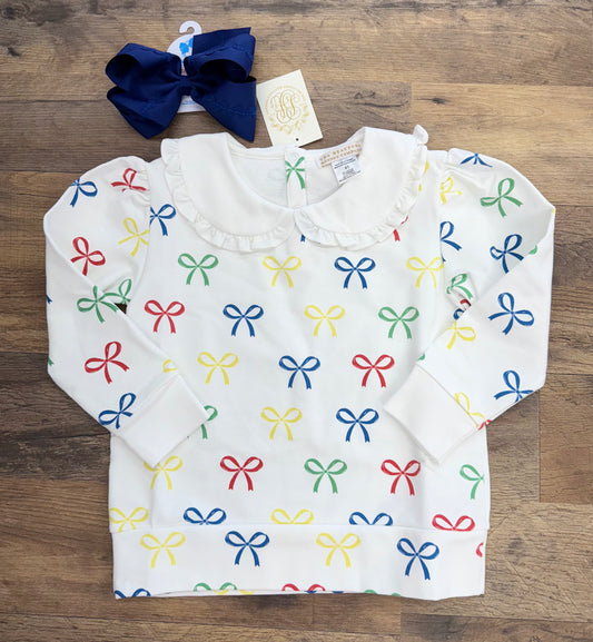 TBBC Ribbon Reminder Ruffle Crewneck