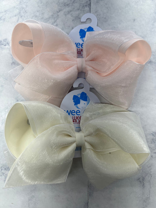 Wee Ones Grosgrain Sheer Overlay