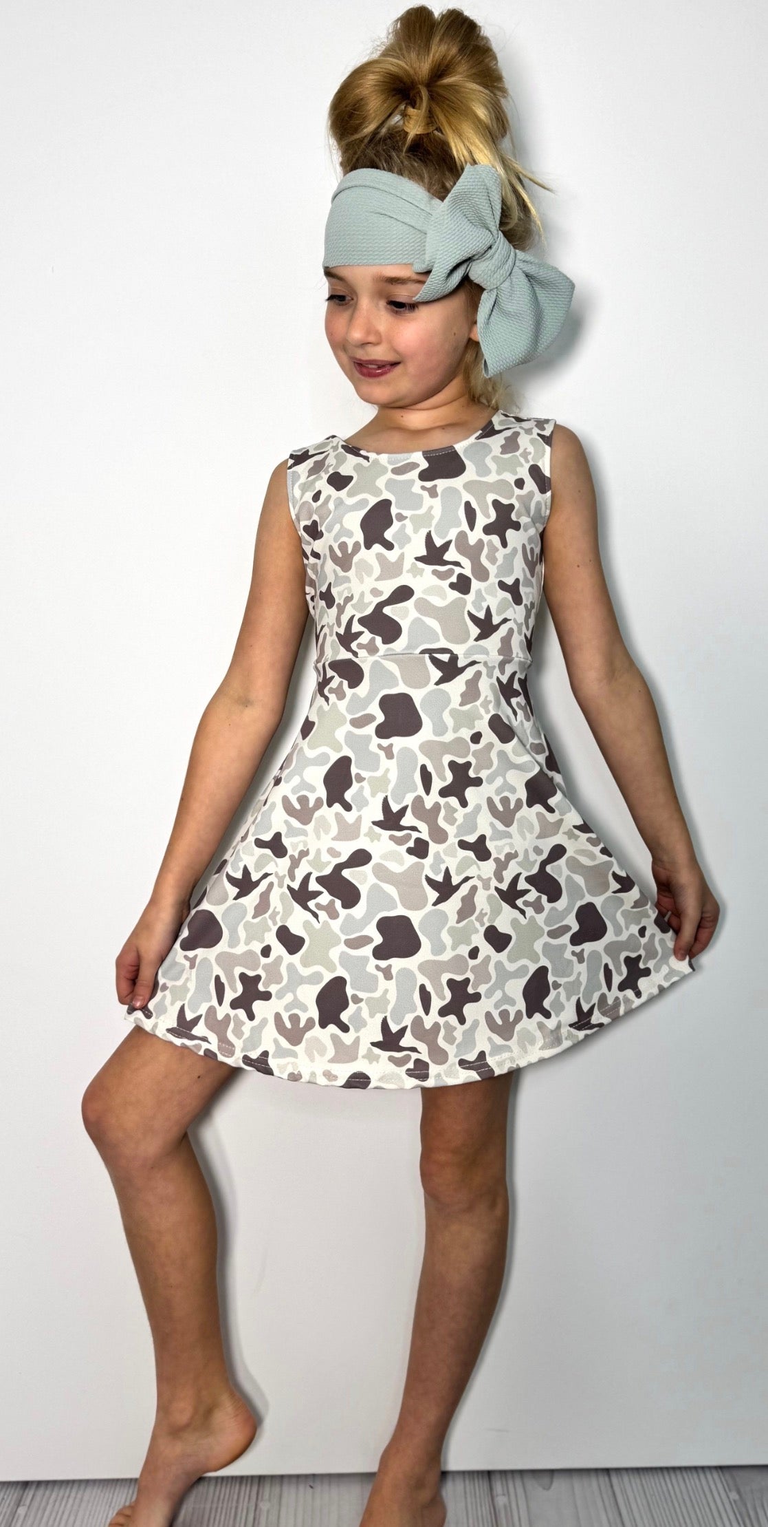 Clover Cottage Muted Camo Athletic Dress