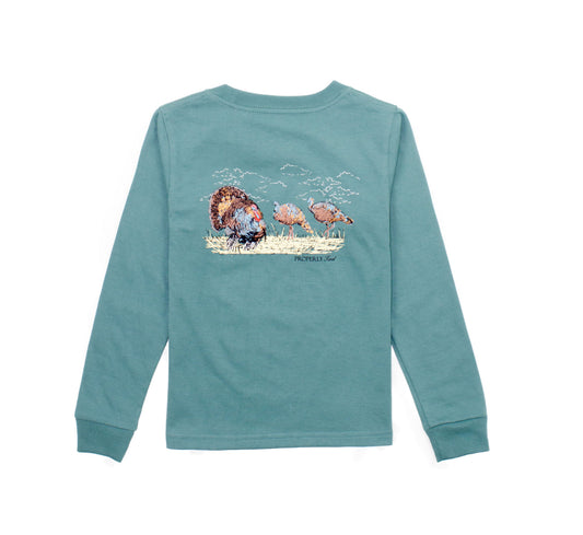 Properly tied boys turkey hunt LS