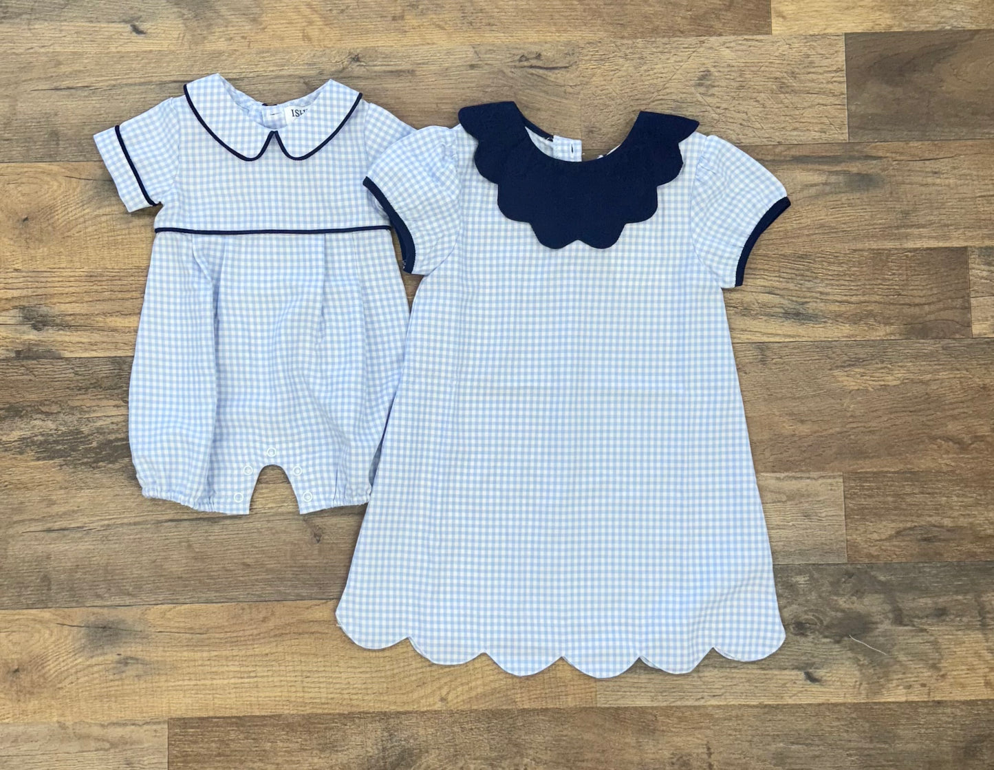 Ishtex Blue Plaid Dress