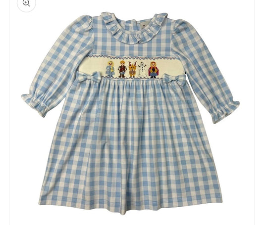 Delaney Frozen Ruffle Collar Dress