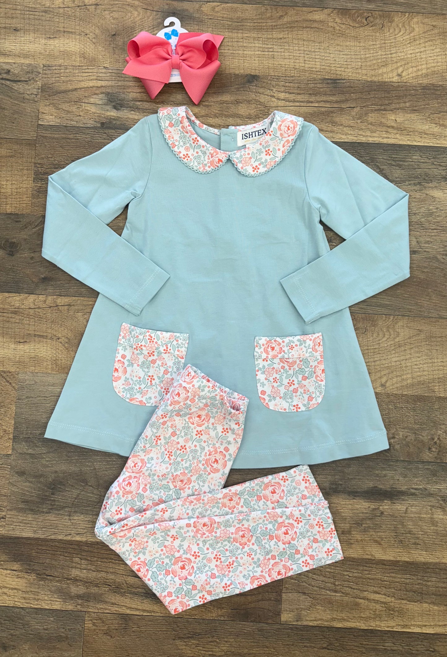 Ishtex Shallot Rose Tunic Set