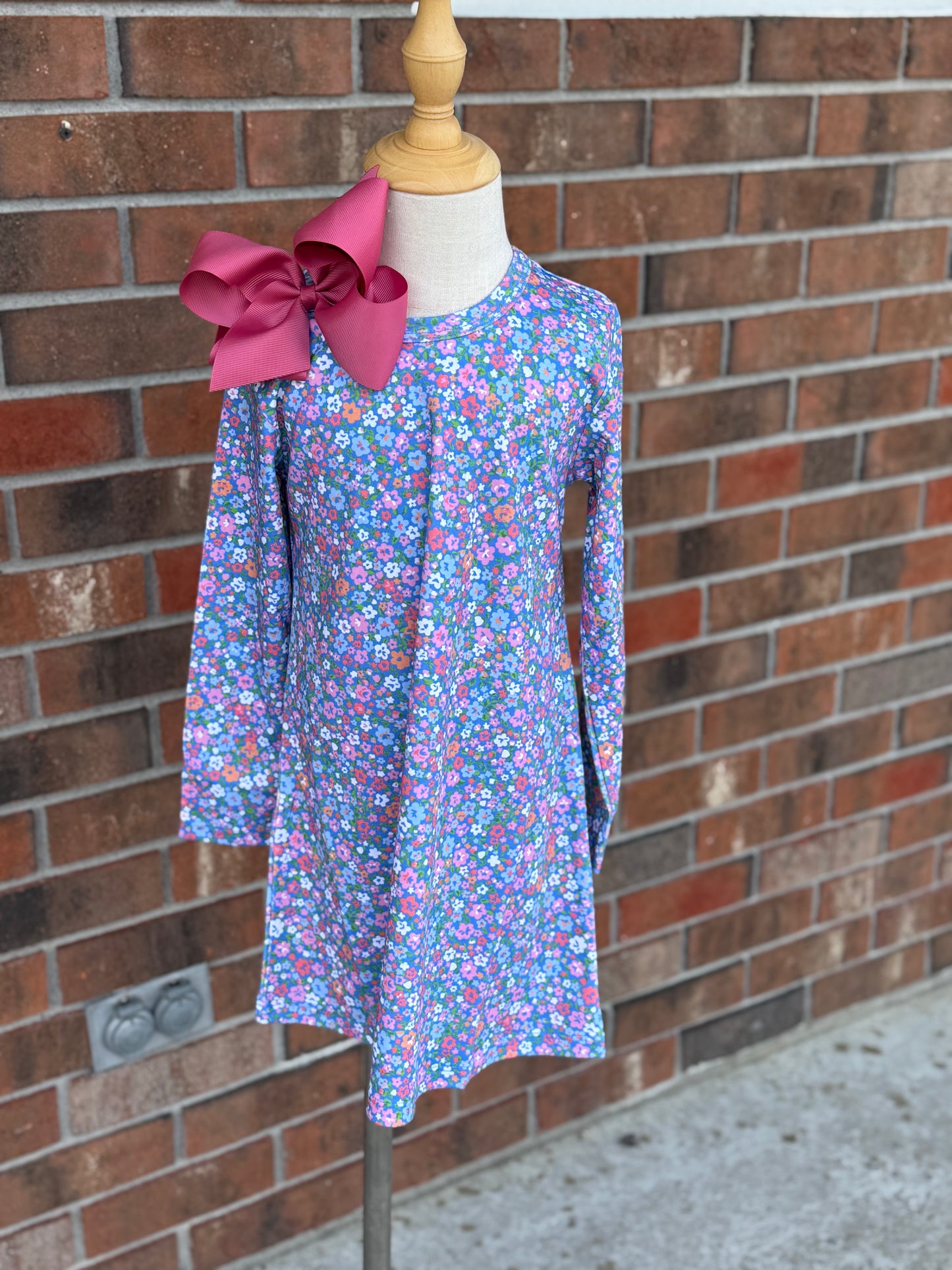 TBBC Mountain Brook Mini Floral Long Sleeve Polly Play