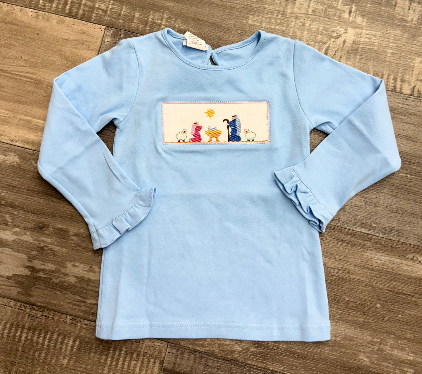 Vive La Fete Nativity Ruffle Shirt