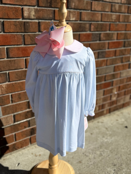 Petit Bebe Gingham Knit Dress