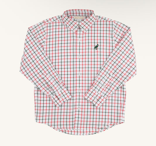 TBBC Old Town Tattersall/Grier Green Dress Shirt