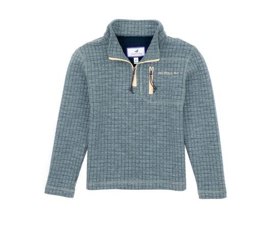 Properly tied boys delta pullover brush green