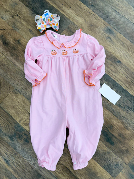 Baby Blessings Pumpkins Garden Claire Romper