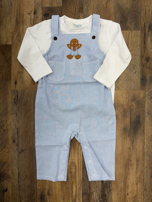 Jumping Jolly Gingerbread Boy Romper