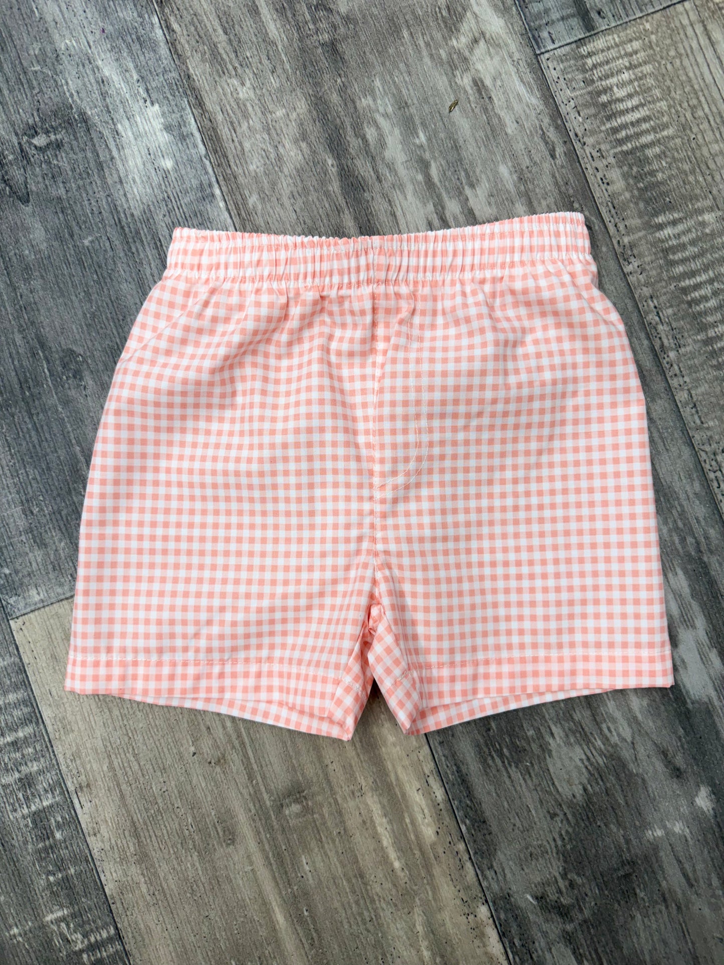 Sally Kids Orange Gingham Swim Trunk