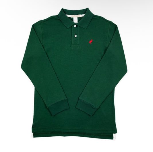 TBBC Grier Green/Richmond Red LS Polo