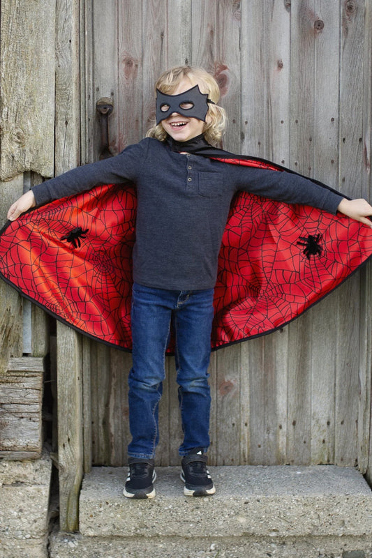 Great Pretenders Reversible Spider/Bat Cape and Mask