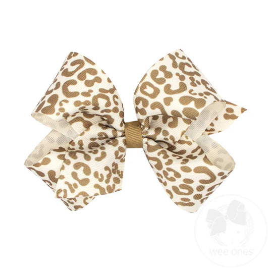 Wee Ones King Leopard Bow