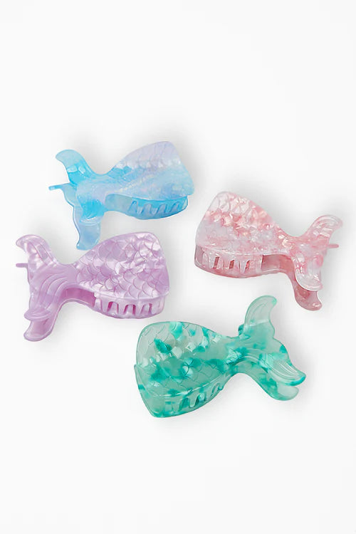 Mila and Rose Mermaid Claw Clip