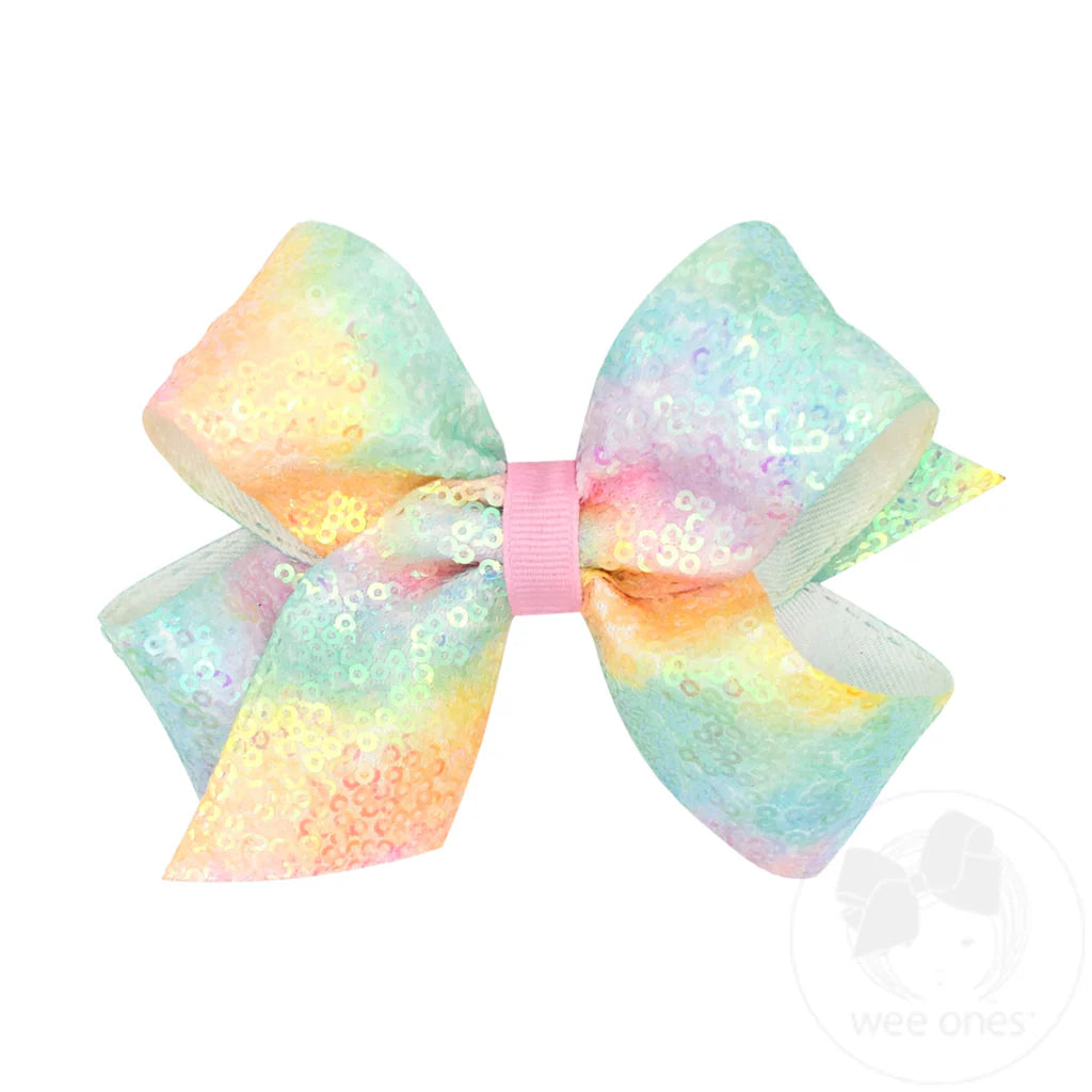 Wee Ones Tie Dye Sequin Bow