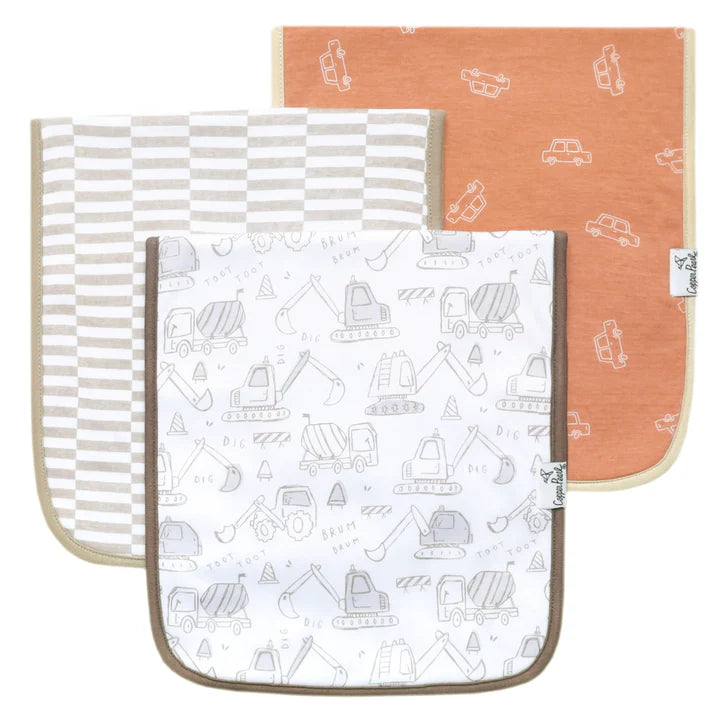 Copper Pearl Burp Cloths - Gage