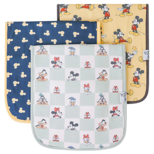 Copper Pearl Mickey Mouse Burp Cloths