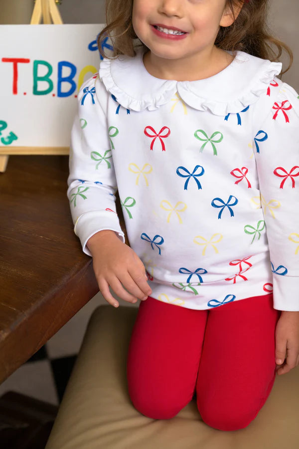 TBBC Ribbon Reminder Ruffle Crewneck