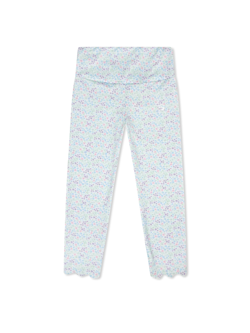 Set Fashions Sadie Scallop Legging-Frosted Floral