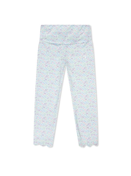 Set Fashions Sadie Scallop Legging-Frosted Floral