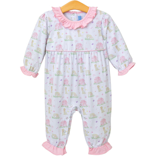 Trotter Street Puppy Pals Ruffle Romper