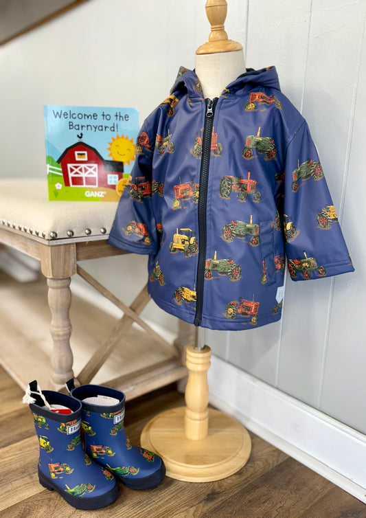 Hatley landscape tractor rain jacket