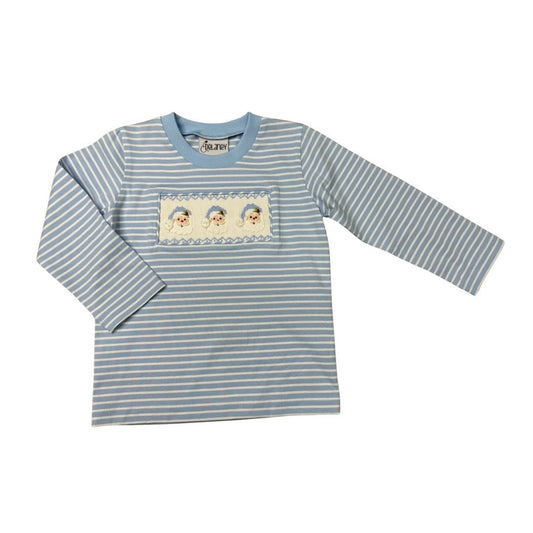 Delaney Boys Smocked Santa Shirt