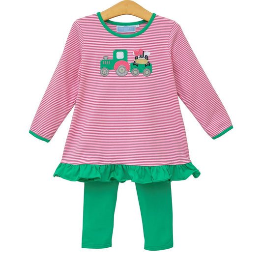 Trotter Street Tractor Ruffle Set