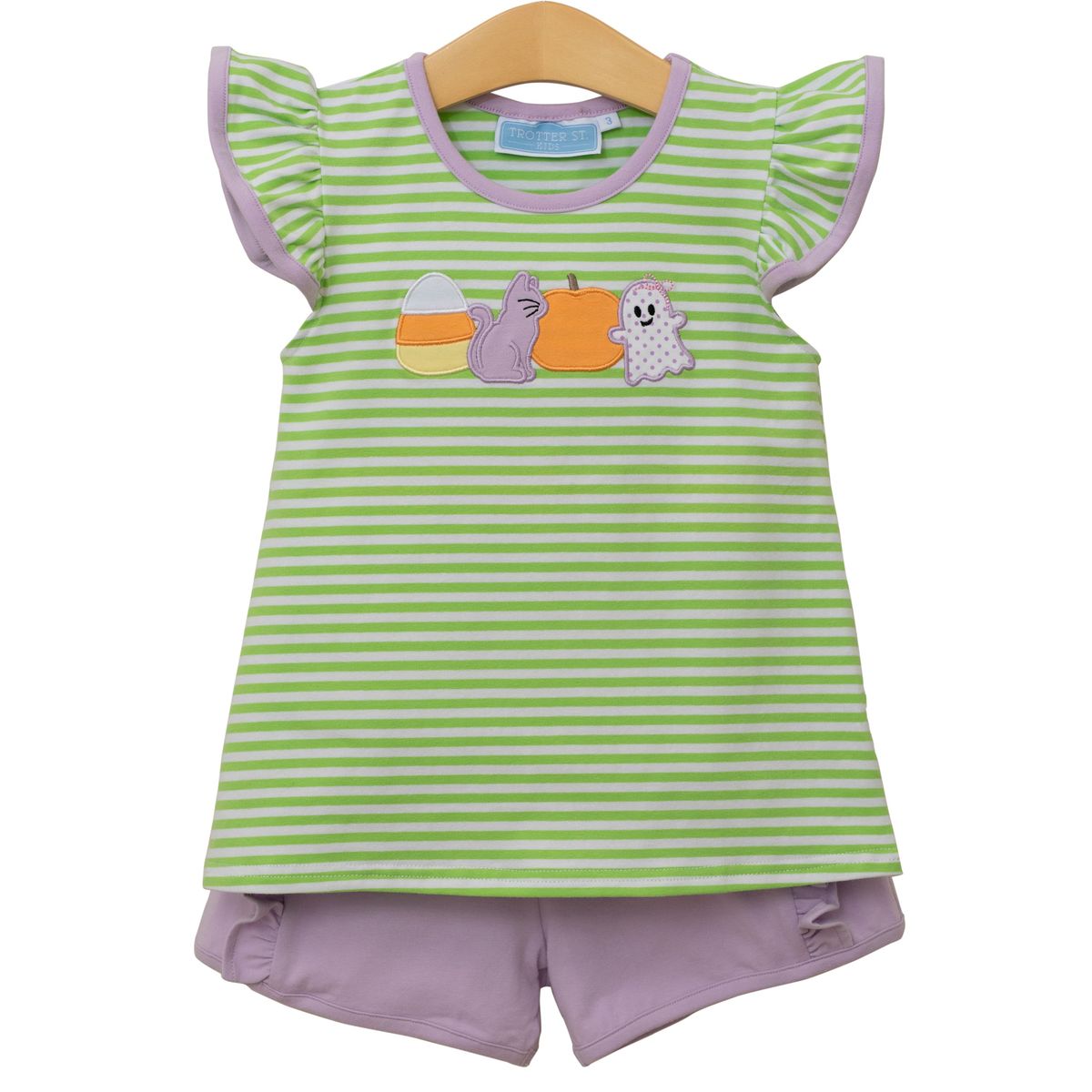 Trotter Street Halloween Ruffle Set
