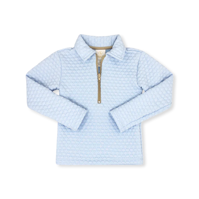 Lullaby Set Blue Quilted Half Zip