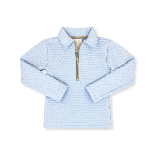 Lullaby Set Blue Quilted Half Zip