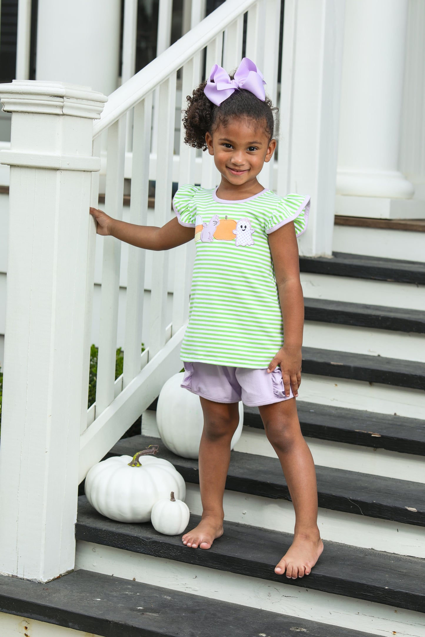 Trotter Street Halloween Ruffle Set