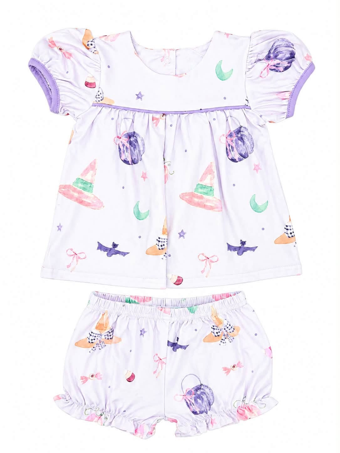 Three Little Ducks Little Miss Spooky Bloomer Set