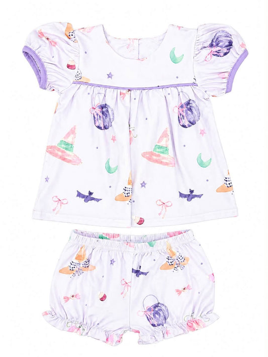 Three Little Ducks Little Miss Spooky Bloomer Set