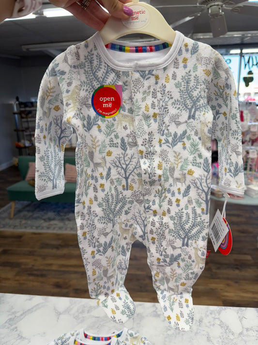 Magnetic Me Imagine Forest Velour Footie