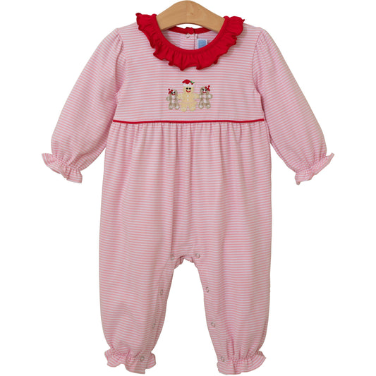 Trotter Street Gingerbread Ruffle Romper