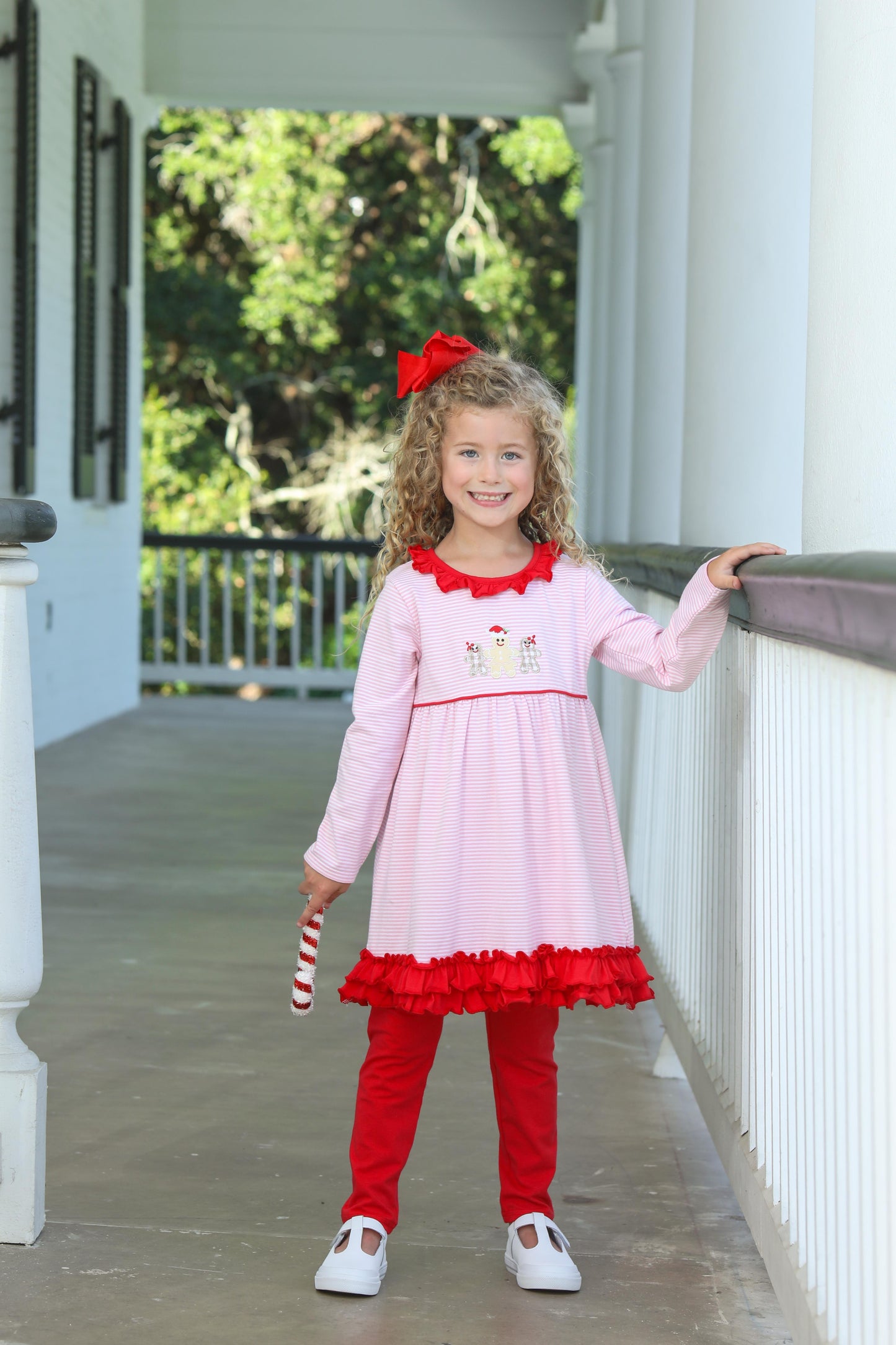 Trotter Street Gingerbread Ruffle Pants Set