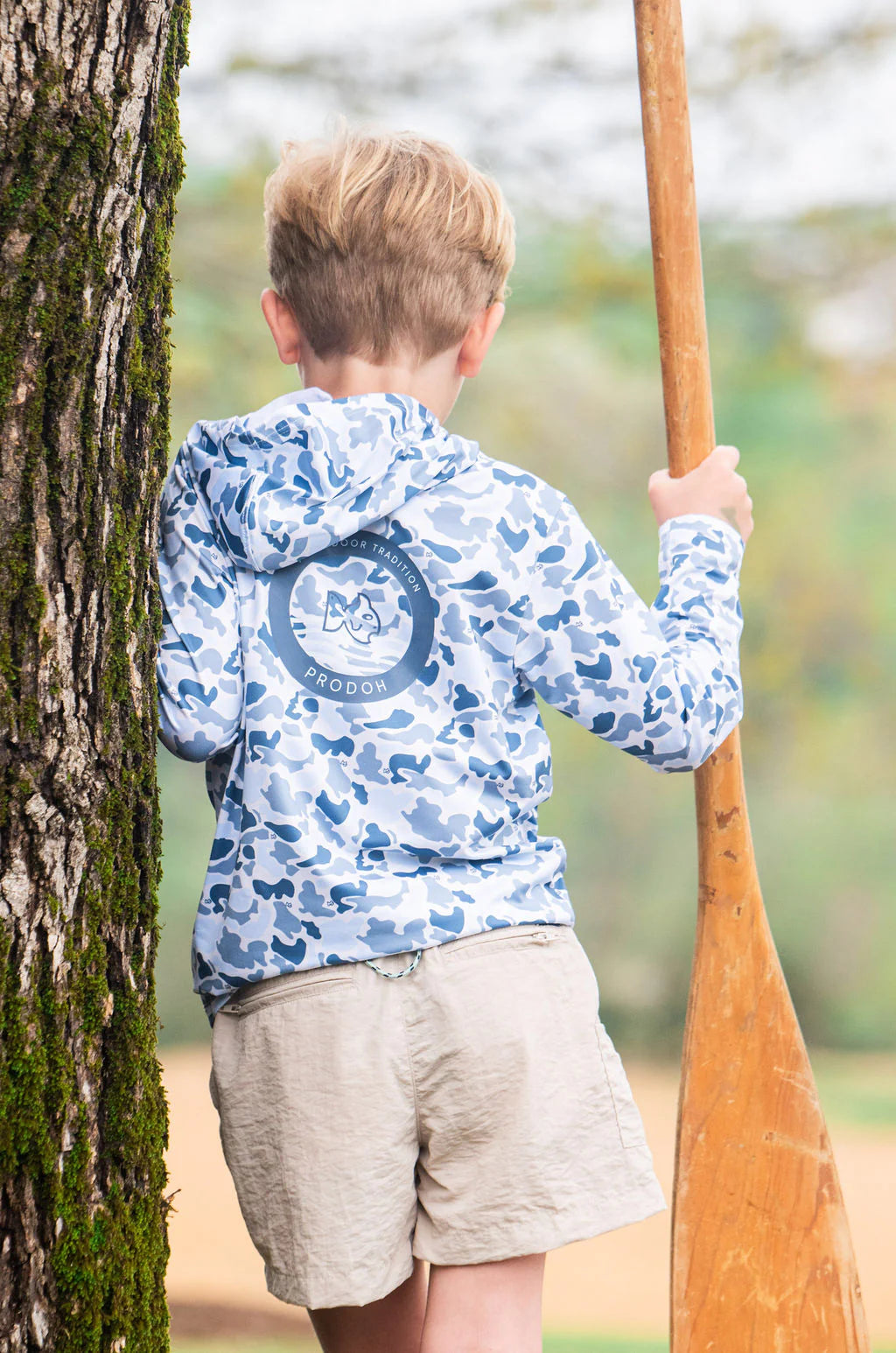 Prodoh Blue Break Point Camo Performance Hoodie T-Shirt